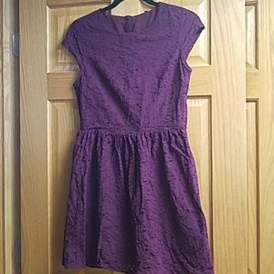 Purple lace dress